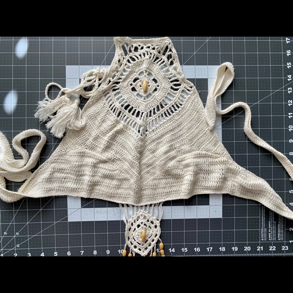 COPY - Spell & the Gypsy white twiggy crochet top s/m